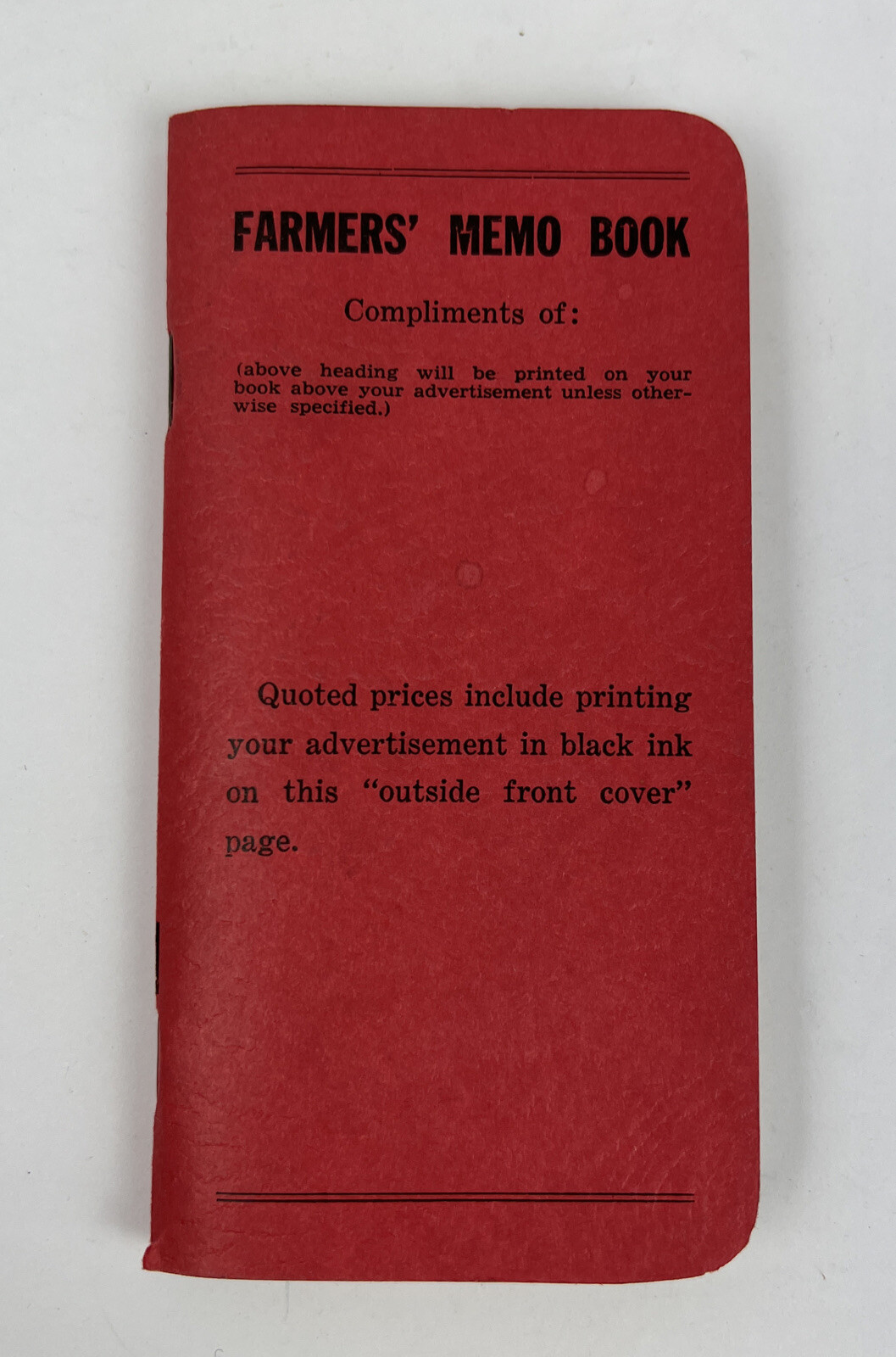 Vintage Advertising Farmers Memo Book Farm Progress Dempwolf’s Fertilizer 4 Lot