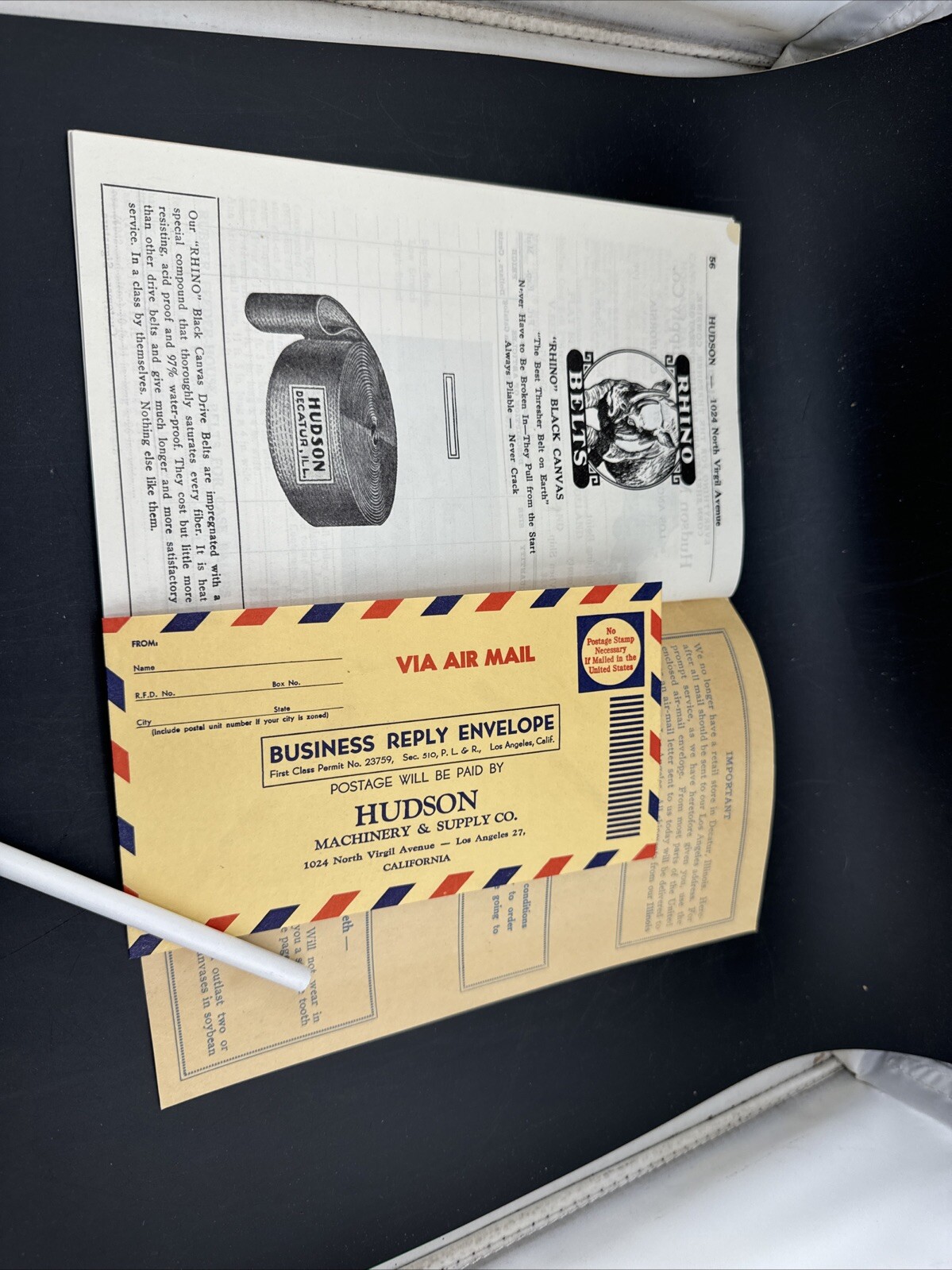 vintage original print the hudson machinery and supply co catalog 1949