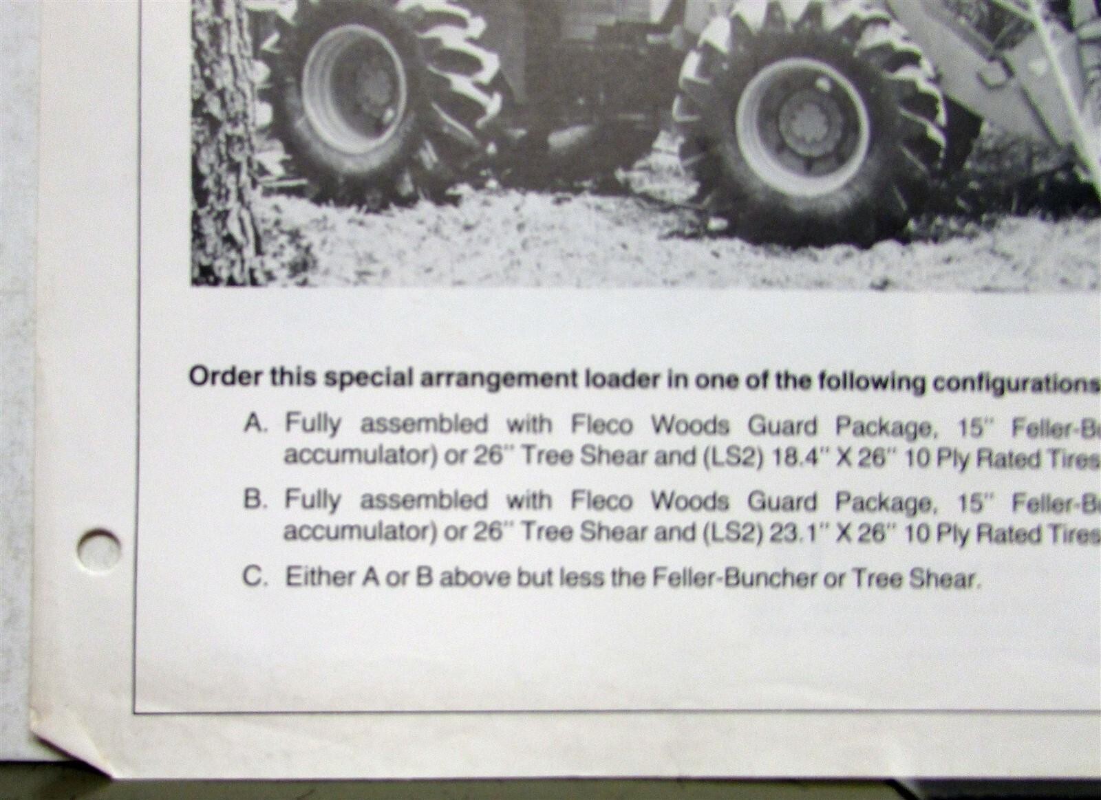 1980s Fleco 910 Guard Package Cat Wheel Loader Construction Salesgram