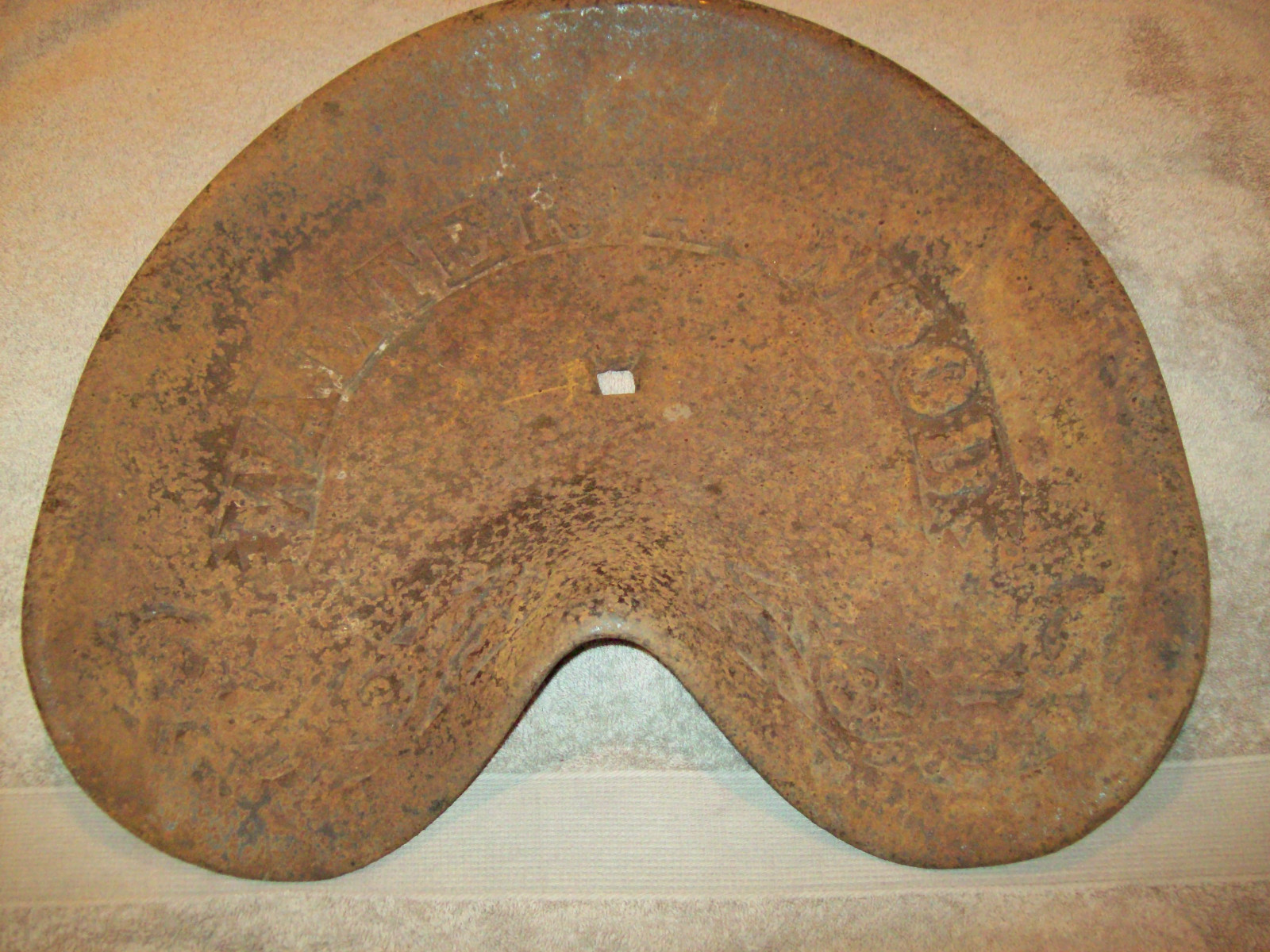 Antique Vintage Cast Iron Walter A Wood Tractor Horse Drawn Seat Original