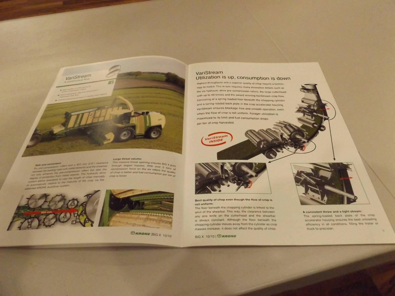 KRONE BIG X 700/850/1100 FORAGE HARVESTER. LITERATURE # BIGX-10.10-US