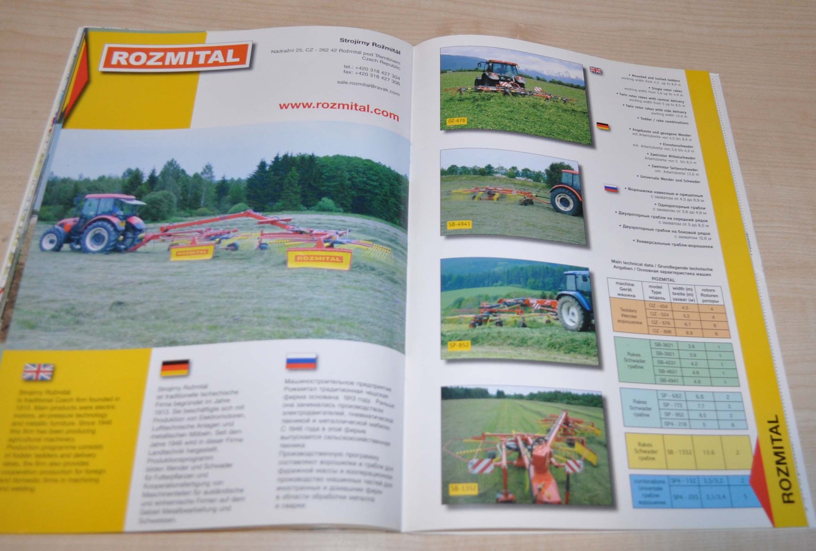 Czech Republic CZ 2007 Brno Catalog Agricultural Machinery Brochure Prospekt