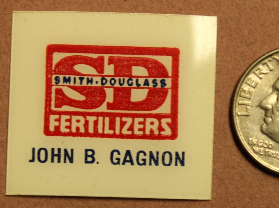 SD Fertilizers John B Gagnon Matchbook Art Proof MBa1