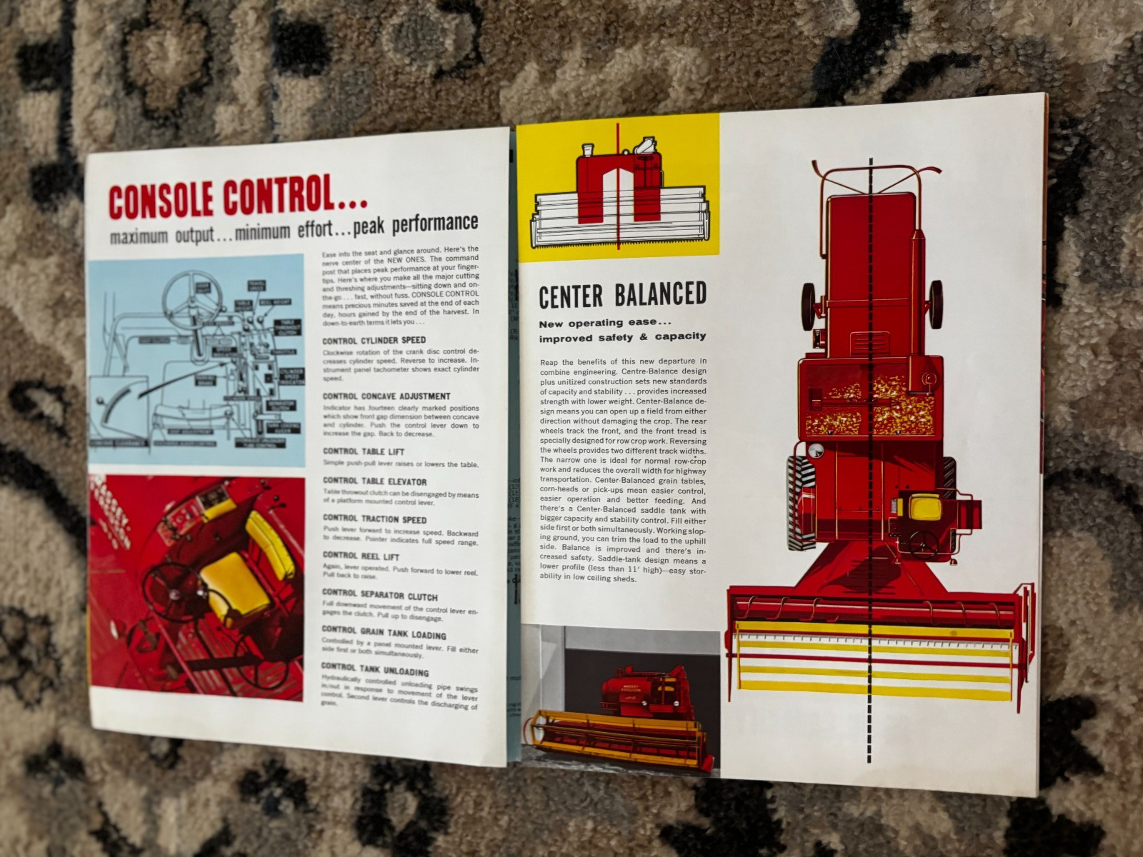 Massey Ferguson 410 510 Combine For 1964 Brochure DCPA26