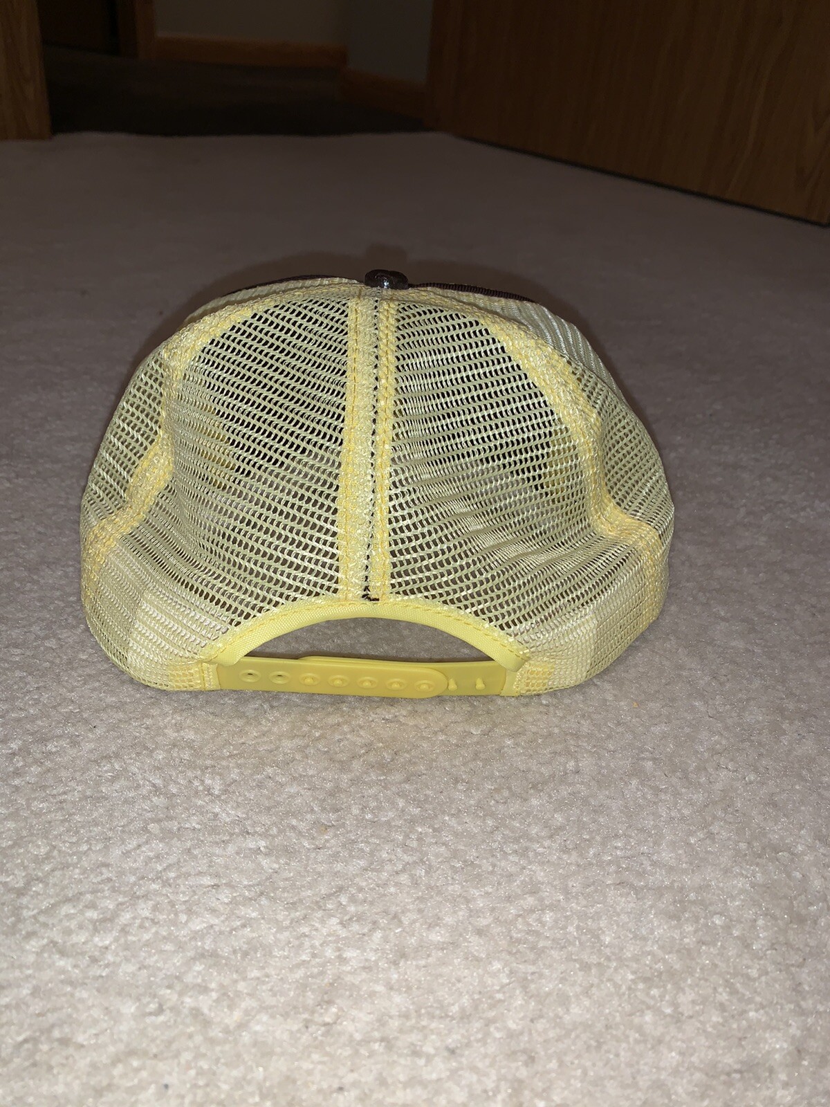Vintage INTERSTATE SEED Patch Trucker Mesh Snapback Made USA Hat Cap Sunflower