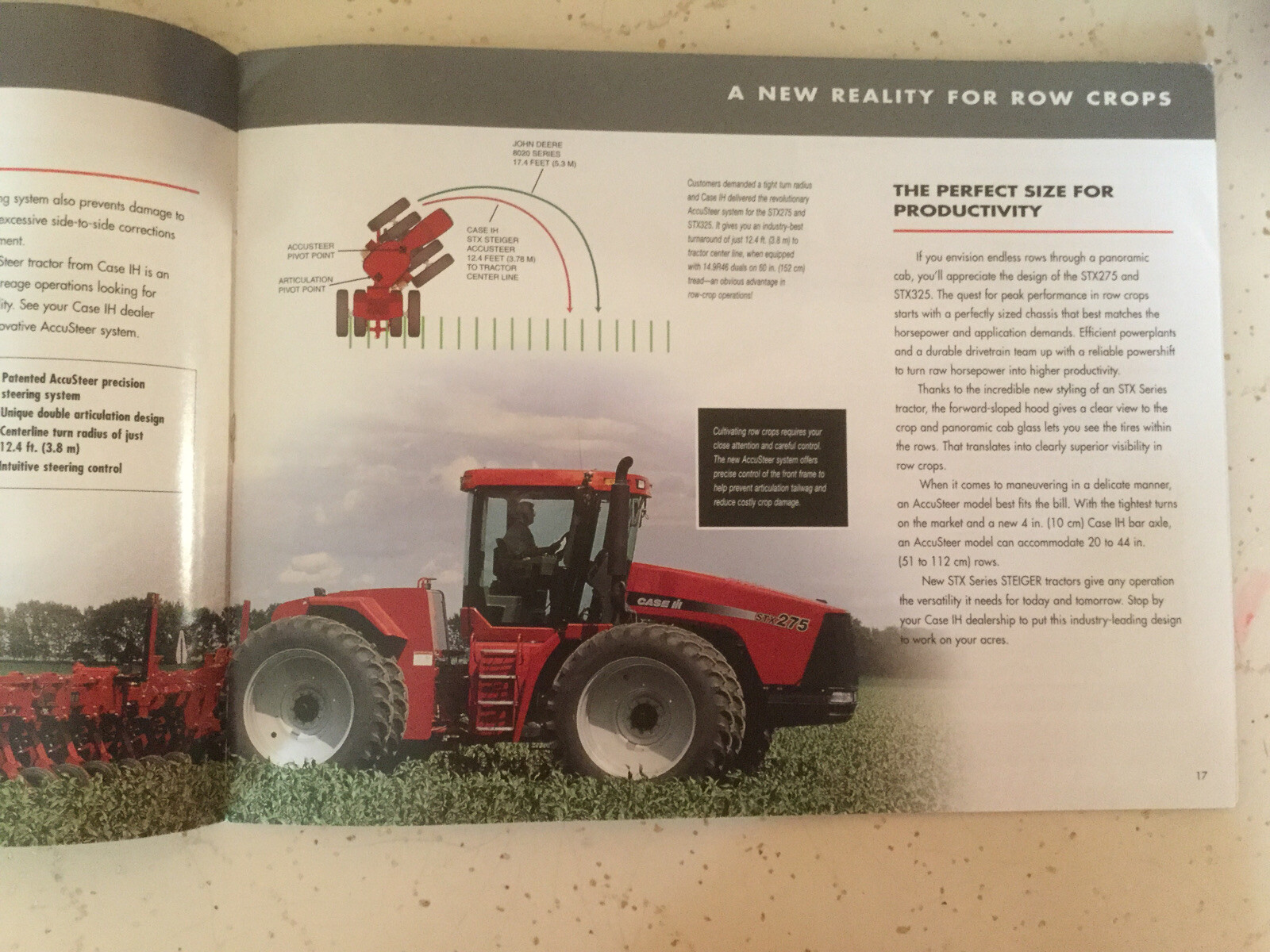 CASE IH STX SERIES STEIGER TRACTORS 275-450 HP 36 PAGES 2002 Sales Brochure
