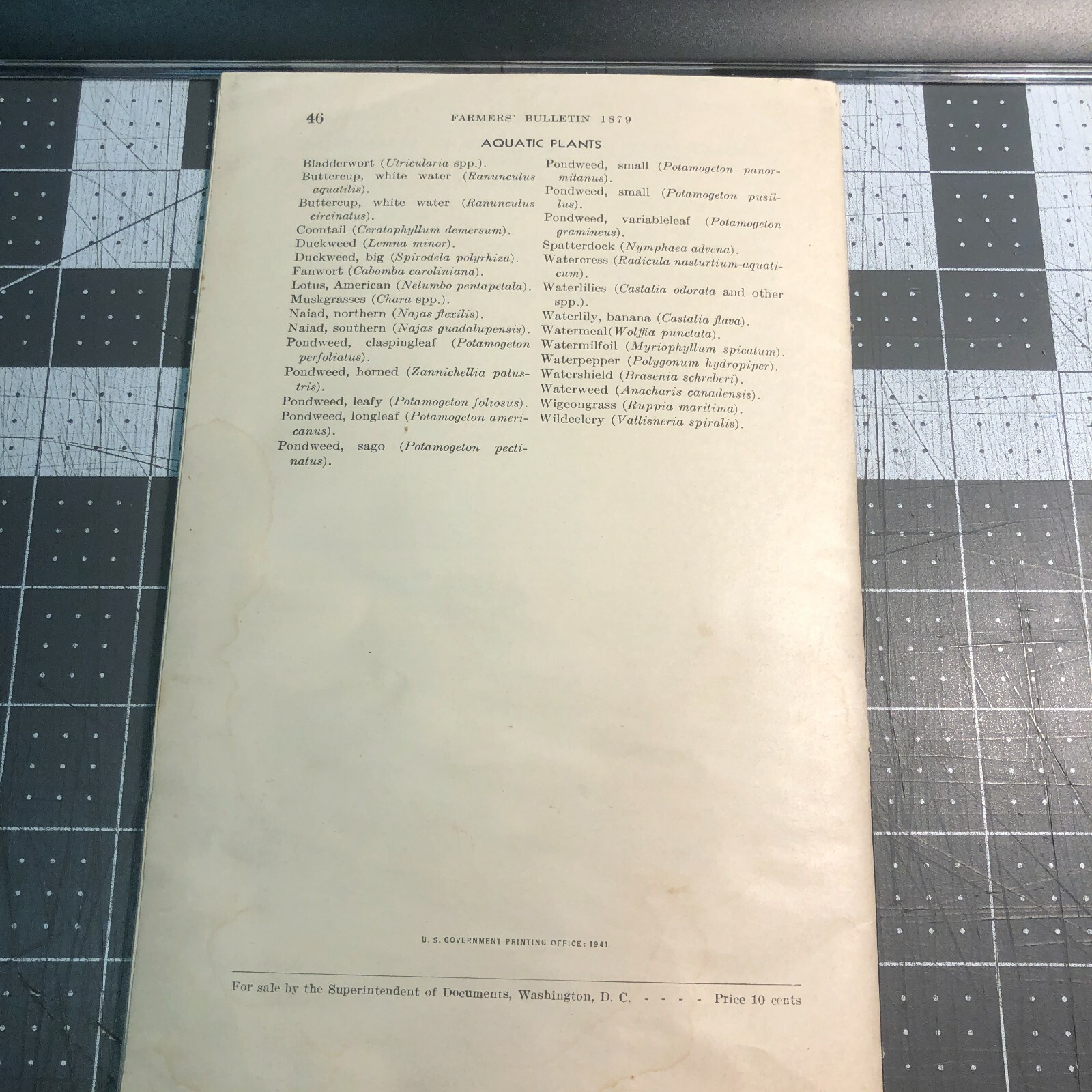 1940s Ponds for Wildlife Booklet Farmers Bulletin US Department of Agriculture