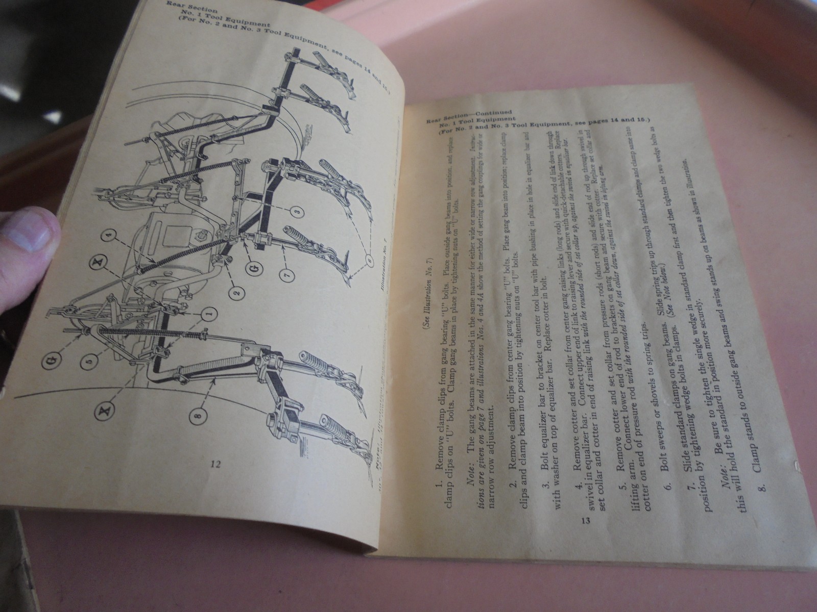 Vintage 1948 Operating and Service Manual for Massey-Harris 22 and 22K tractors