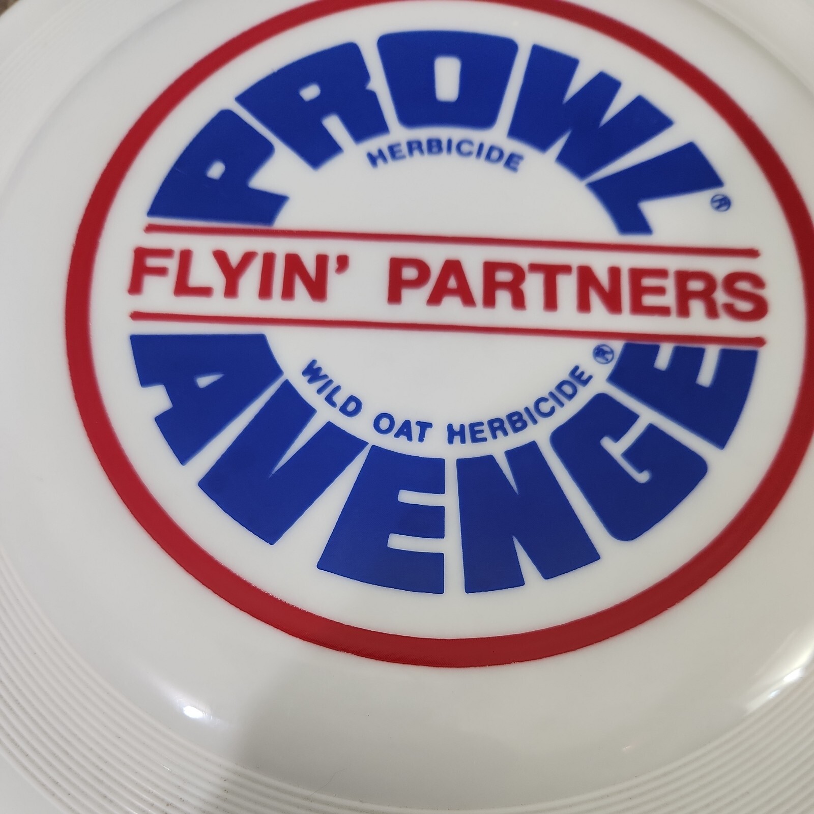 Vtg Wham-O Frisbee 1975 Prowel Herbicide Avenge Wild Oat Farming BASF