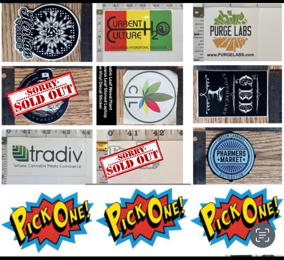 *VARIETY* GLOSSY VINYL STICKER – OREGON, USA CANNABIS CONCENTRATE ADVERTISEMENT