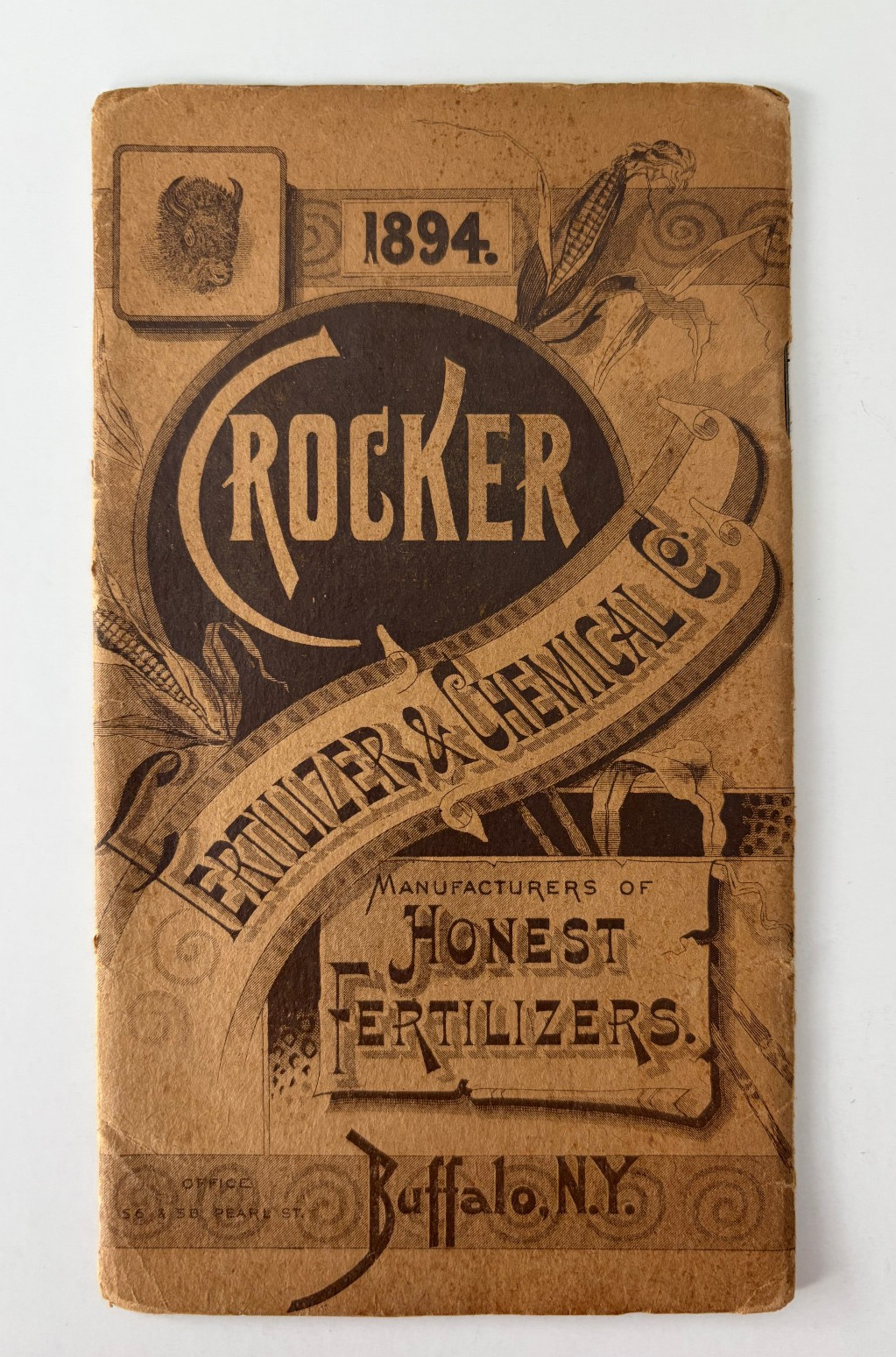1894 Crocker Fertilizer Co Advertising Diary Buffalo New York ATQ Farming