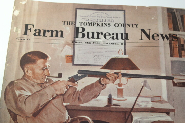 Vintage Tompkins County Ithaca New York Farm Bureau News Magazine Nov. 1949