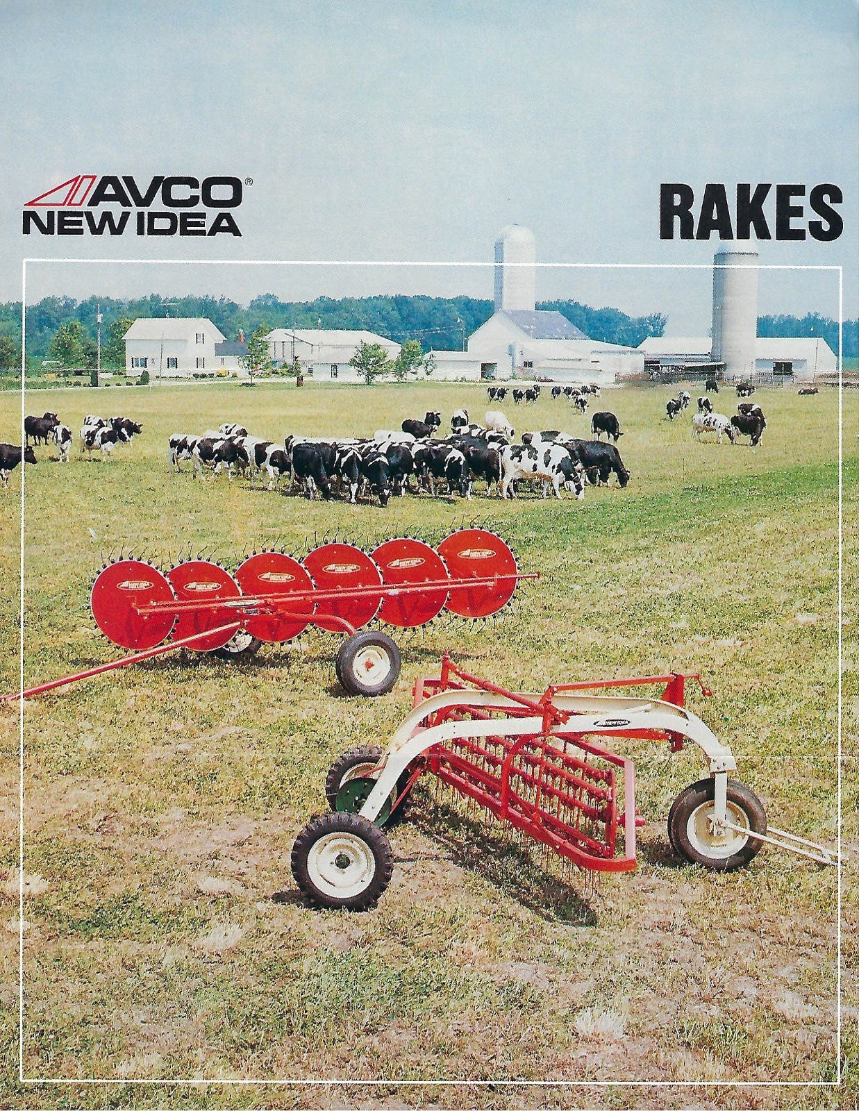 Farm Equipment Brochure – Avco New Idea – 402 404 – Rake (F9576)