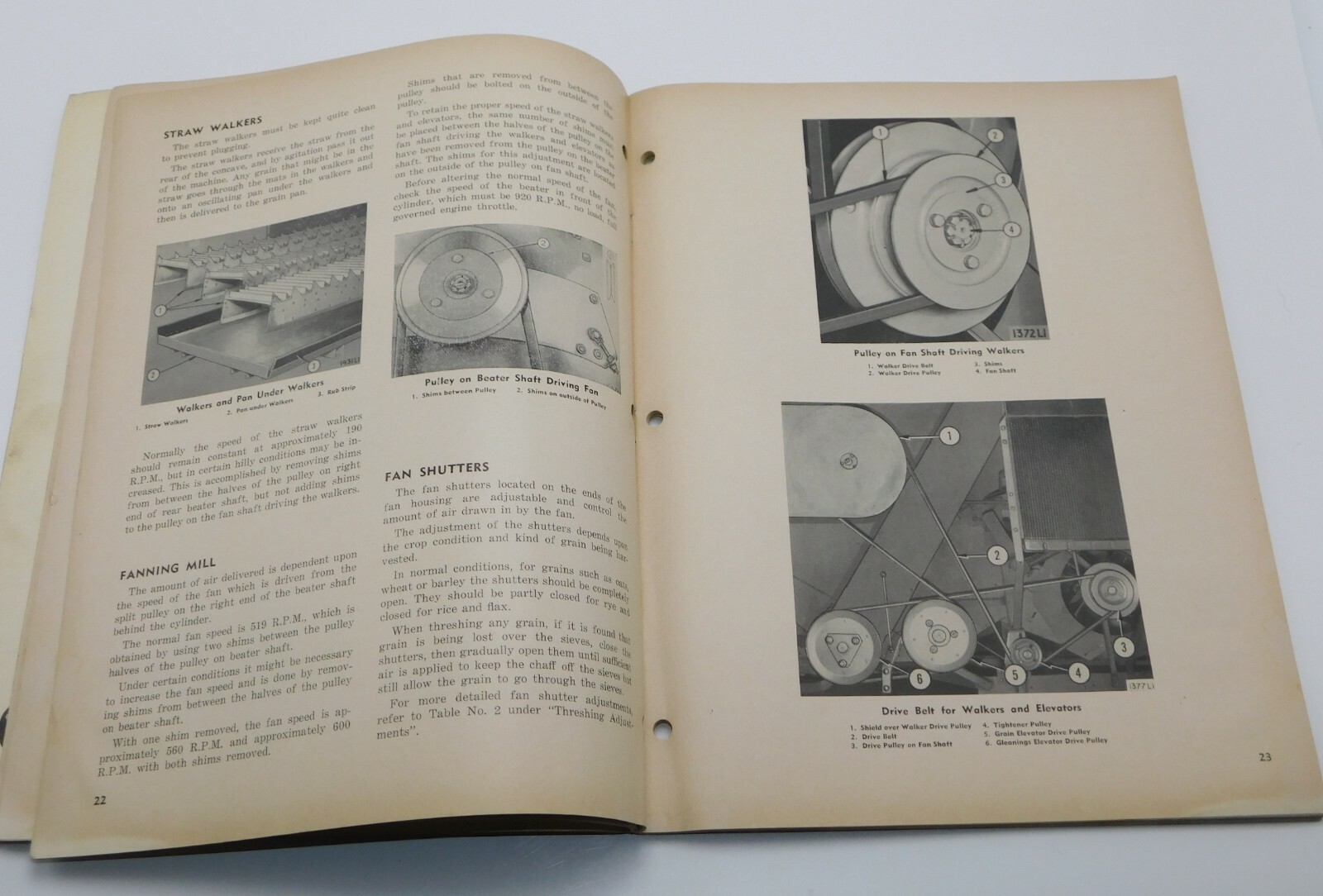 Massey-Harris No 72 SP Combine Owner’s Manual