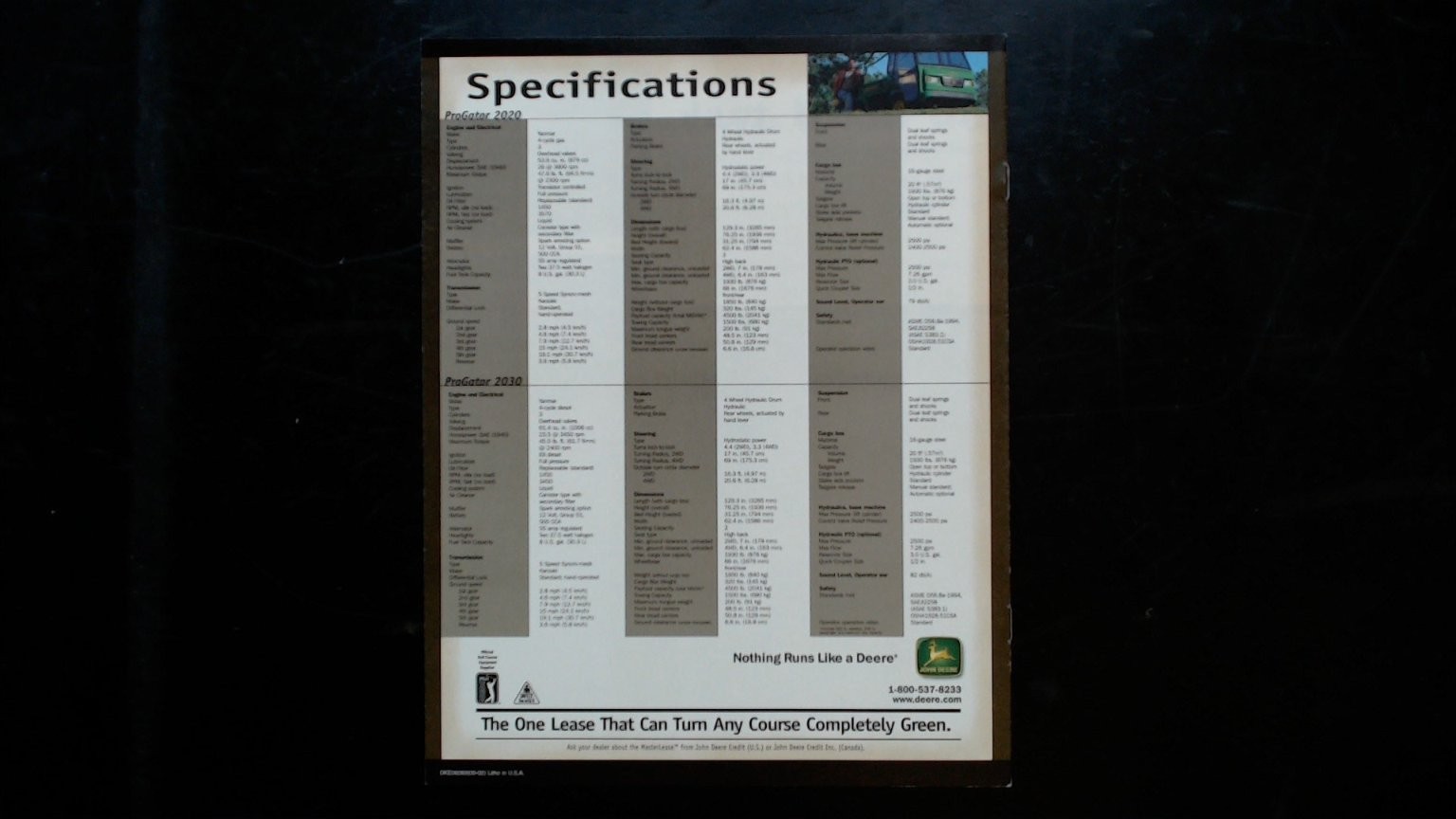 John Deere ProGator 2020 Brochure Vintage Agricultural Utility Vehicle