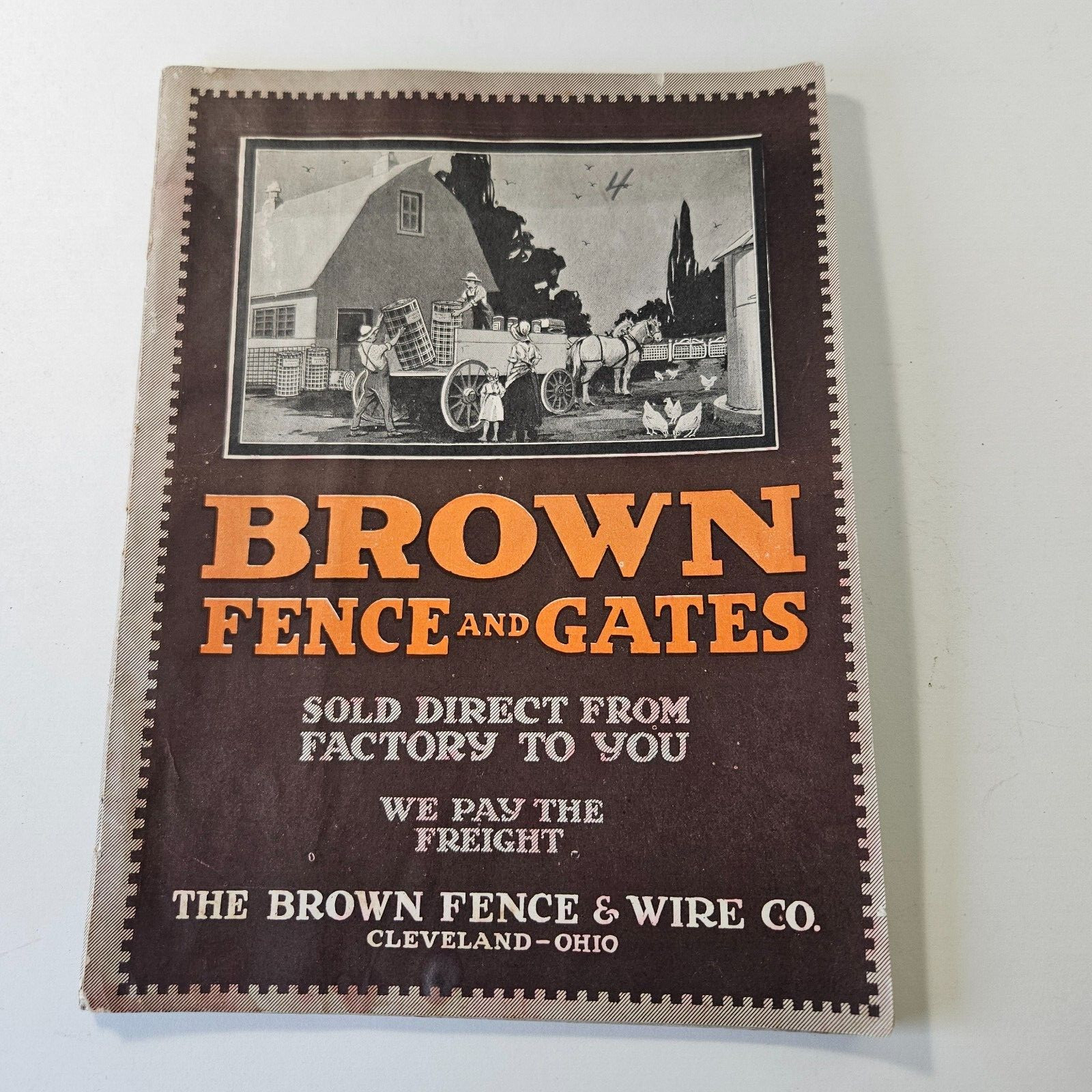 1919 Sales Catalog Brown Fence Gate Barbes Wire 96 Pages