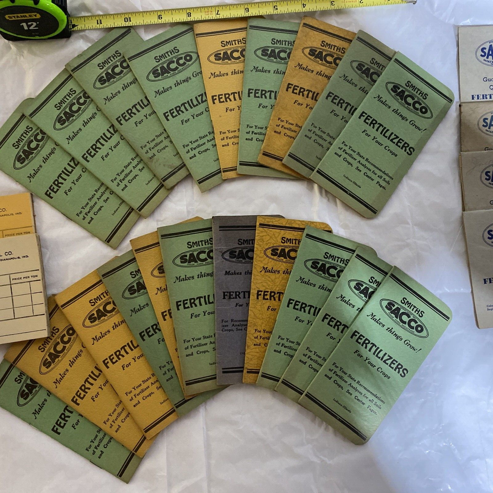 20 Vintage Smiths Sacco Fertilizer Note Book Calendars