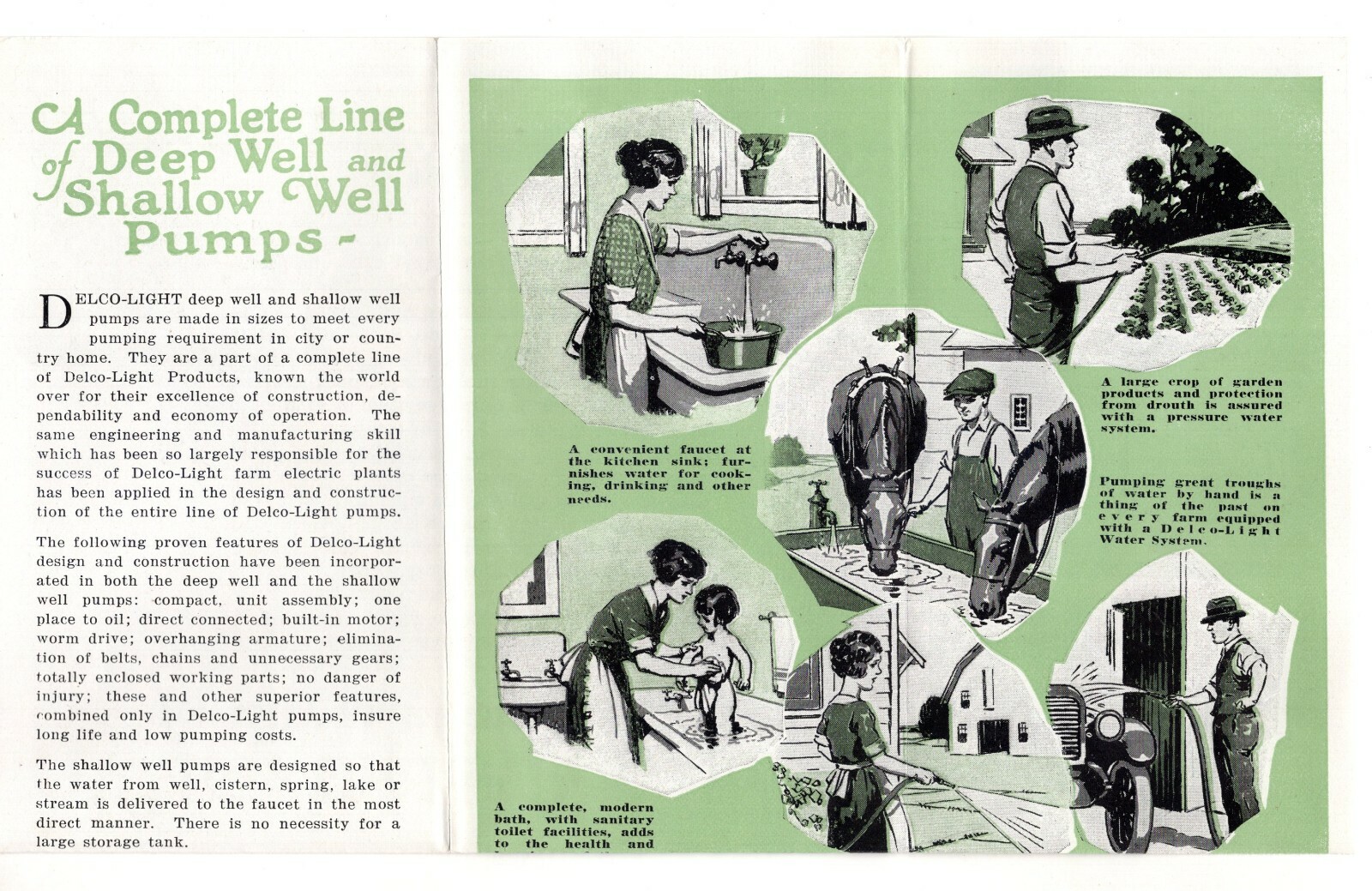 1920&rsquo;s DELCO-LIGHT GM Dayton Ohio Catalog Brochure FARM RURAL USE WELL PUMPS