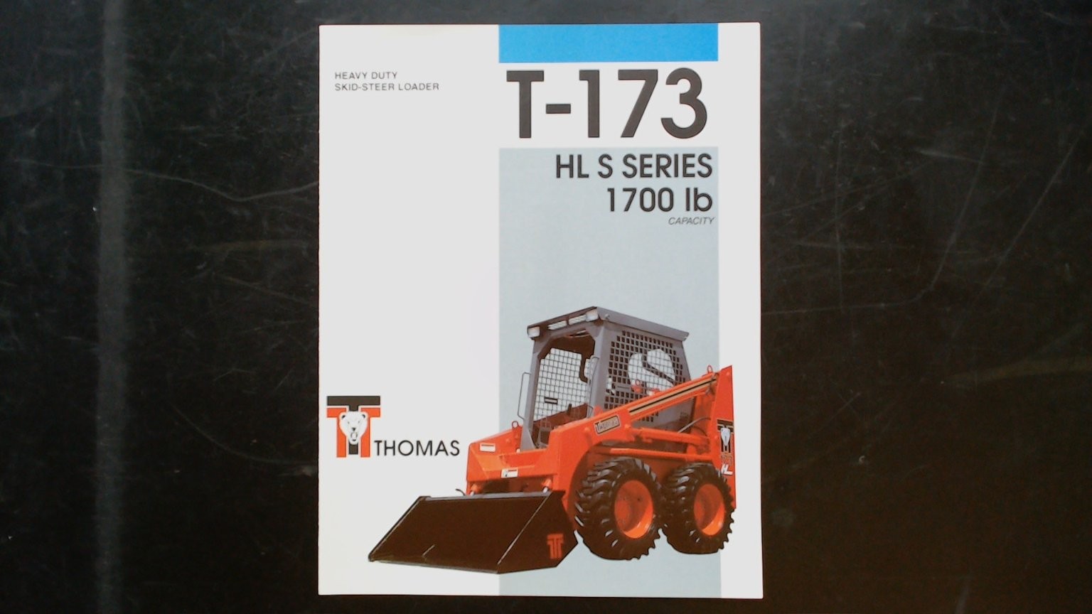 Thomas T-173 HL S Series Skid-Steer Loader Brochure Vintage Agriculture