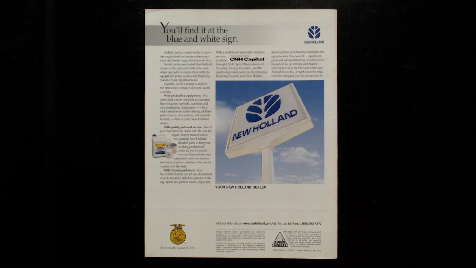 New Holland Roll-Belt Round Balers Brochure Vintage Agricultural Advertising