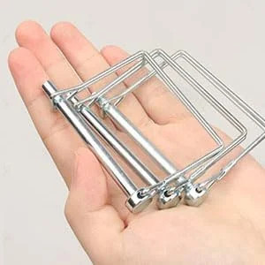 10 PCS Square Pto Pin Shaft Locking Pin 1/4 pin Hitch pin Wire Lock Pin Safety C