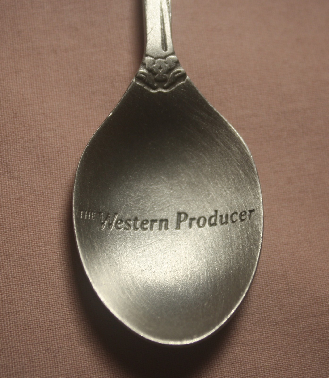 THE WESTERN PRODUCER 80TH ANNIVERSARY 1923-2003 SOUVENIR SPOON PEWTER SP-1563