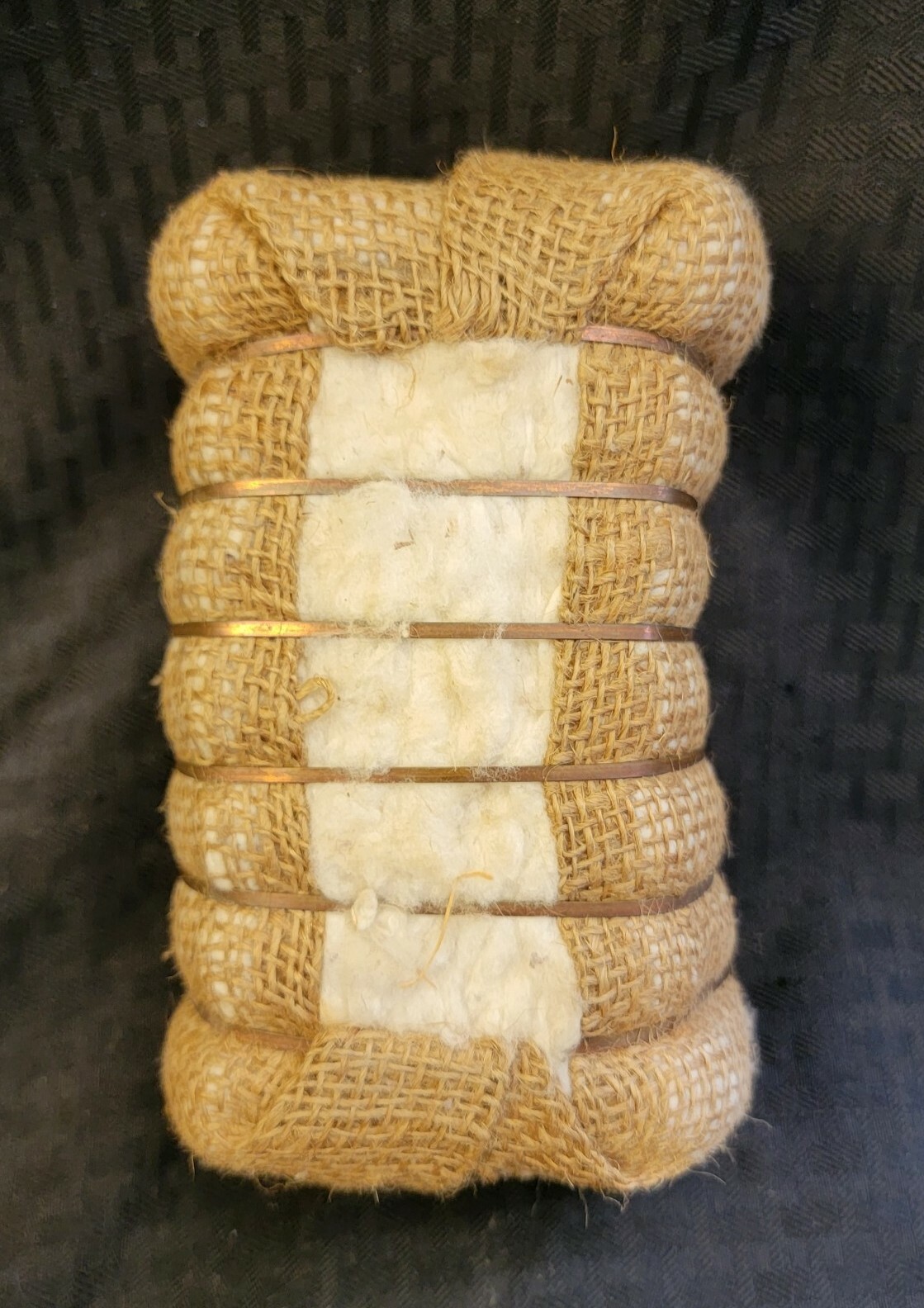 Vintage Miniature Cotton Bale Souvenir