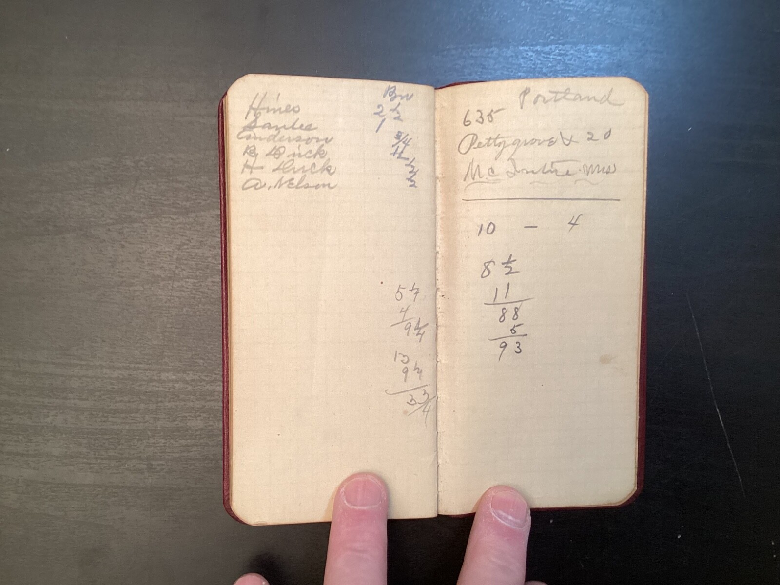 1901-02 Smith Haas Livestock Commission Memo Book Calendar Sioux City KC Chicago