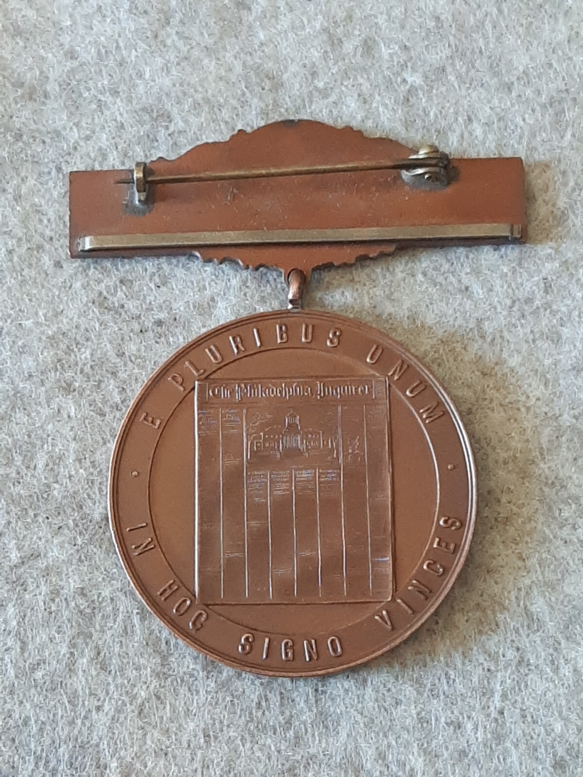 Vintage Champion Medal Best Bird Poultry Chicken Philadelphia Inquirer Award