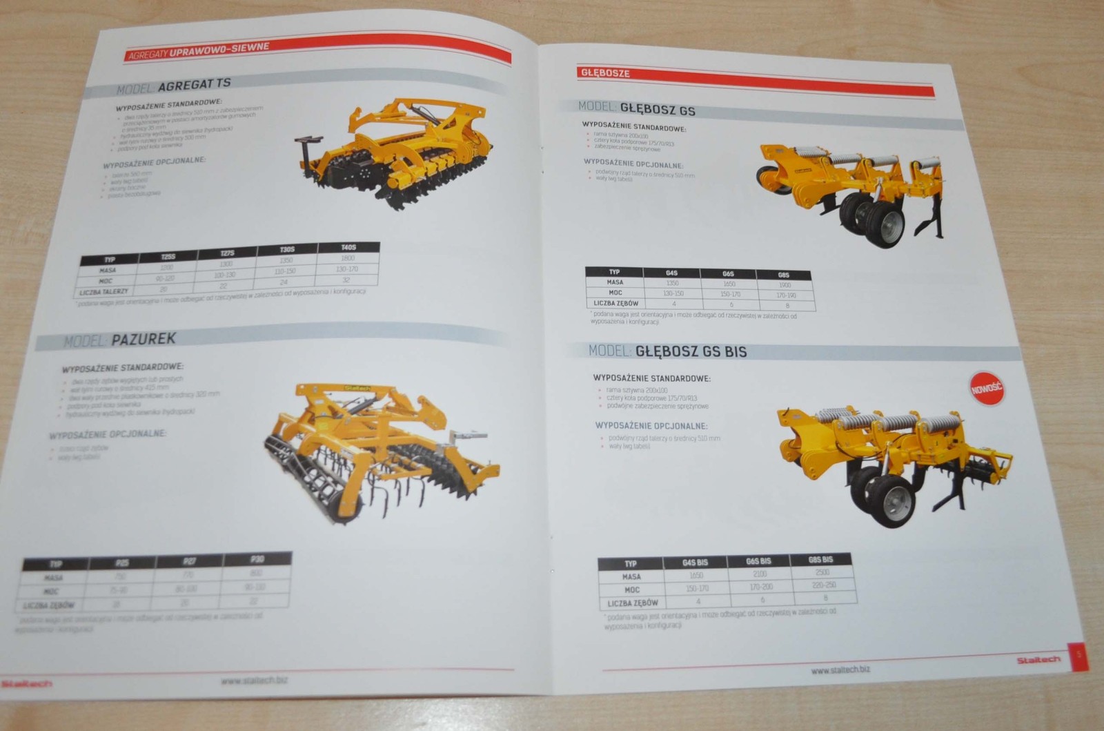 2015 Staltech Agricultural Machinery Polska Brochure Prospekt