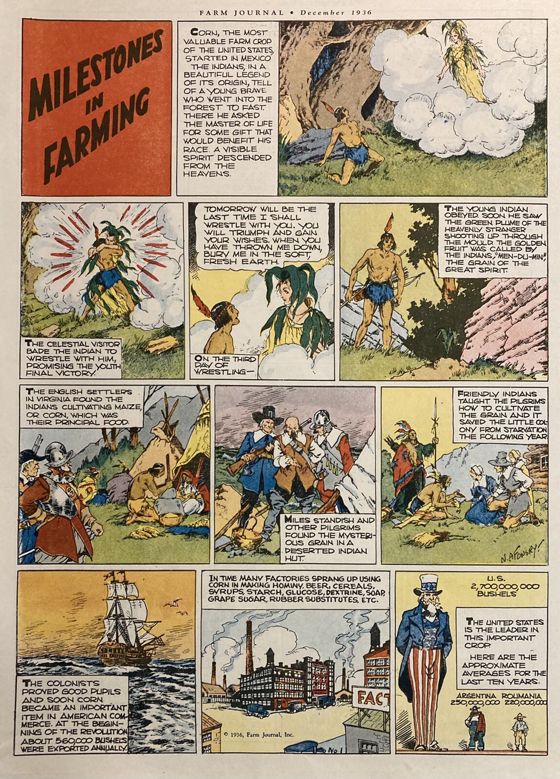 1936 AD.(XH60)~MAY 1937 FARM JOURNAL COMICS~DINGLEBERRY’S, DEEDIE-DICKIE ETC.~~