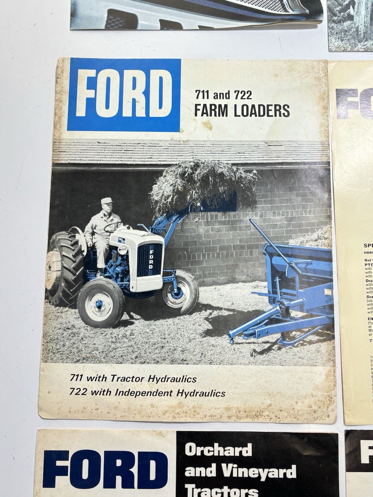 Group Of (6) 1960’s 1970’s Ford Tractor / Implement Dealer Brochures