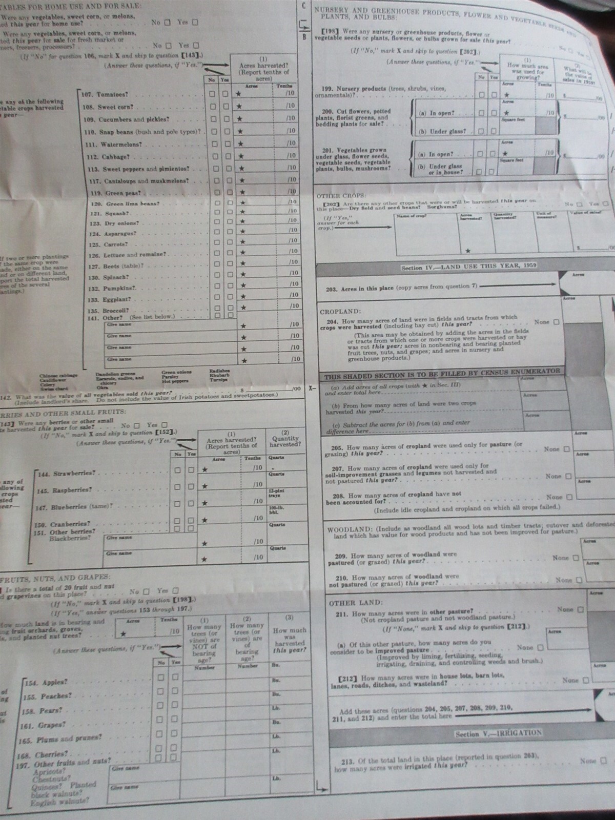 1959 The Farm Count – US Census of Agriculture – New Jersey