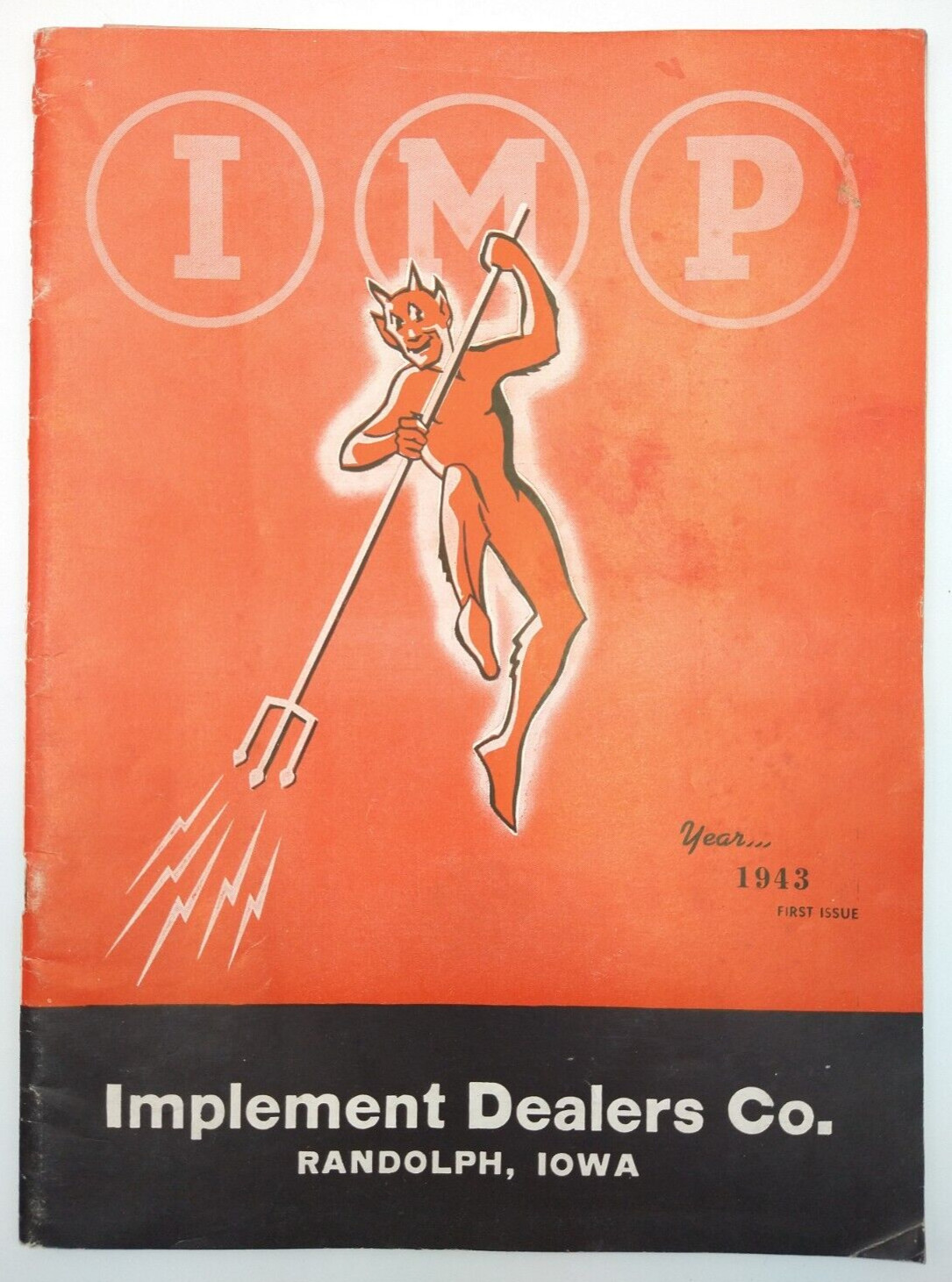 VTG 1943 Implement Dealers Co. Catalog RANDOLPH IA Tractor Truck Parts DEVIL IMP