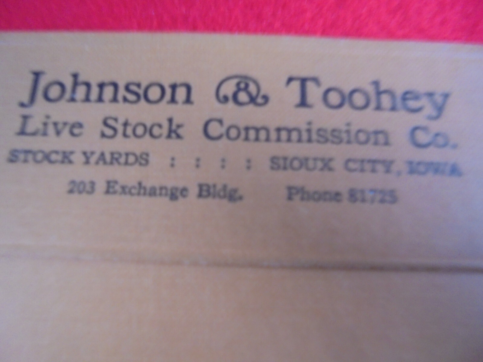 TWO OLD SIOUX CITY STOCK YARD COMMISSION ADVERTISING POCKET BOOKLETS