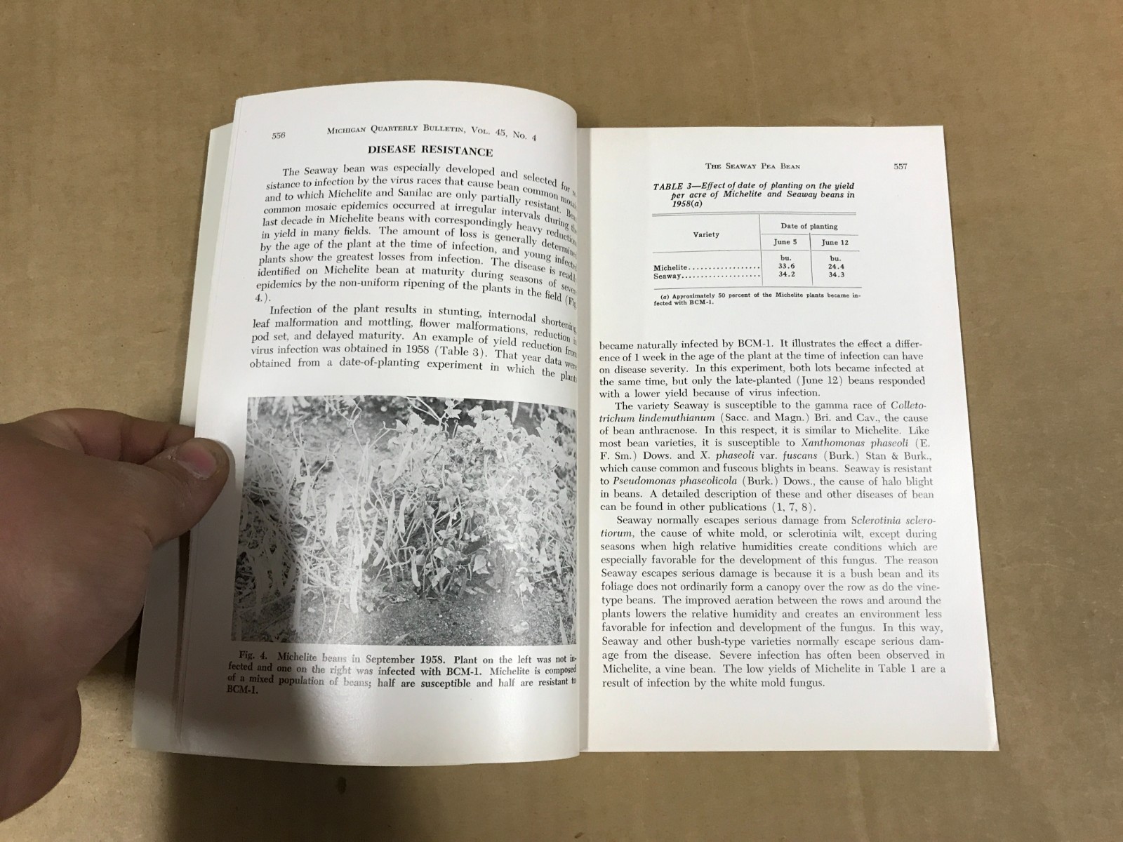 VTG Michigan State Agriculture Quarterly Bulletin – Vol. 45 No.4 – May 1963