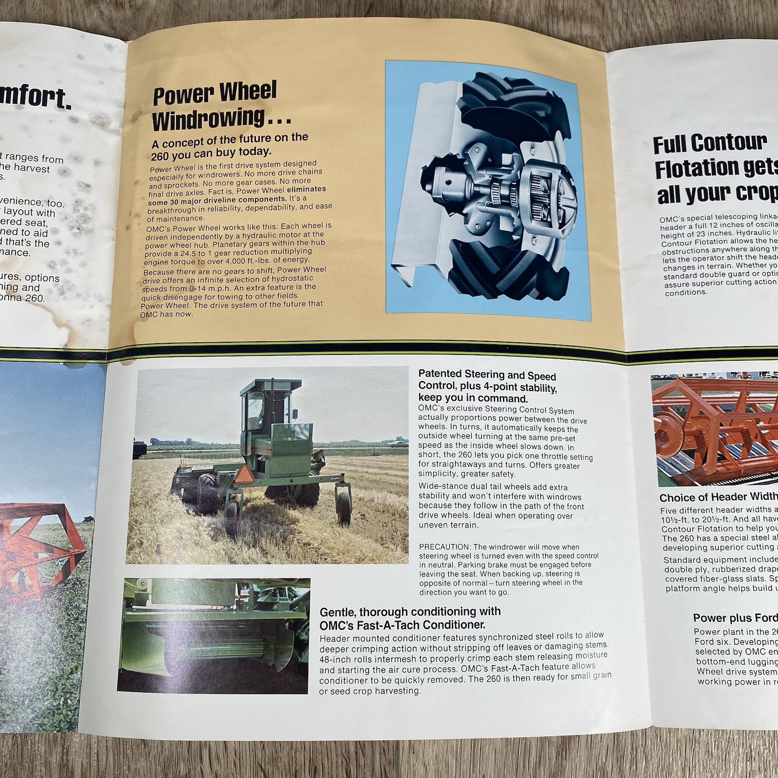 Owatonna Sales Brochure 260 Hydrostatic Draper Windrower Dealership