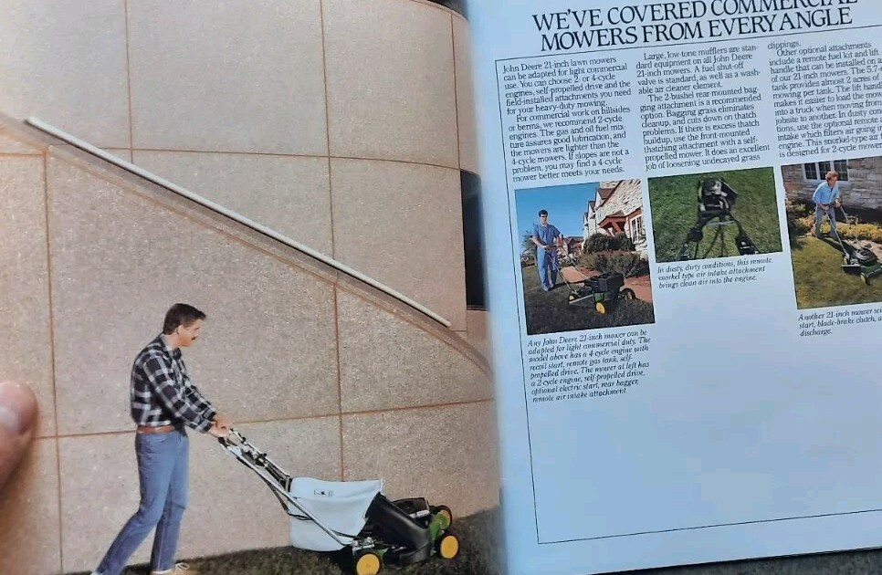 Vintage 1985 John Deere Outdoor Power Equipment Dealers Brochure