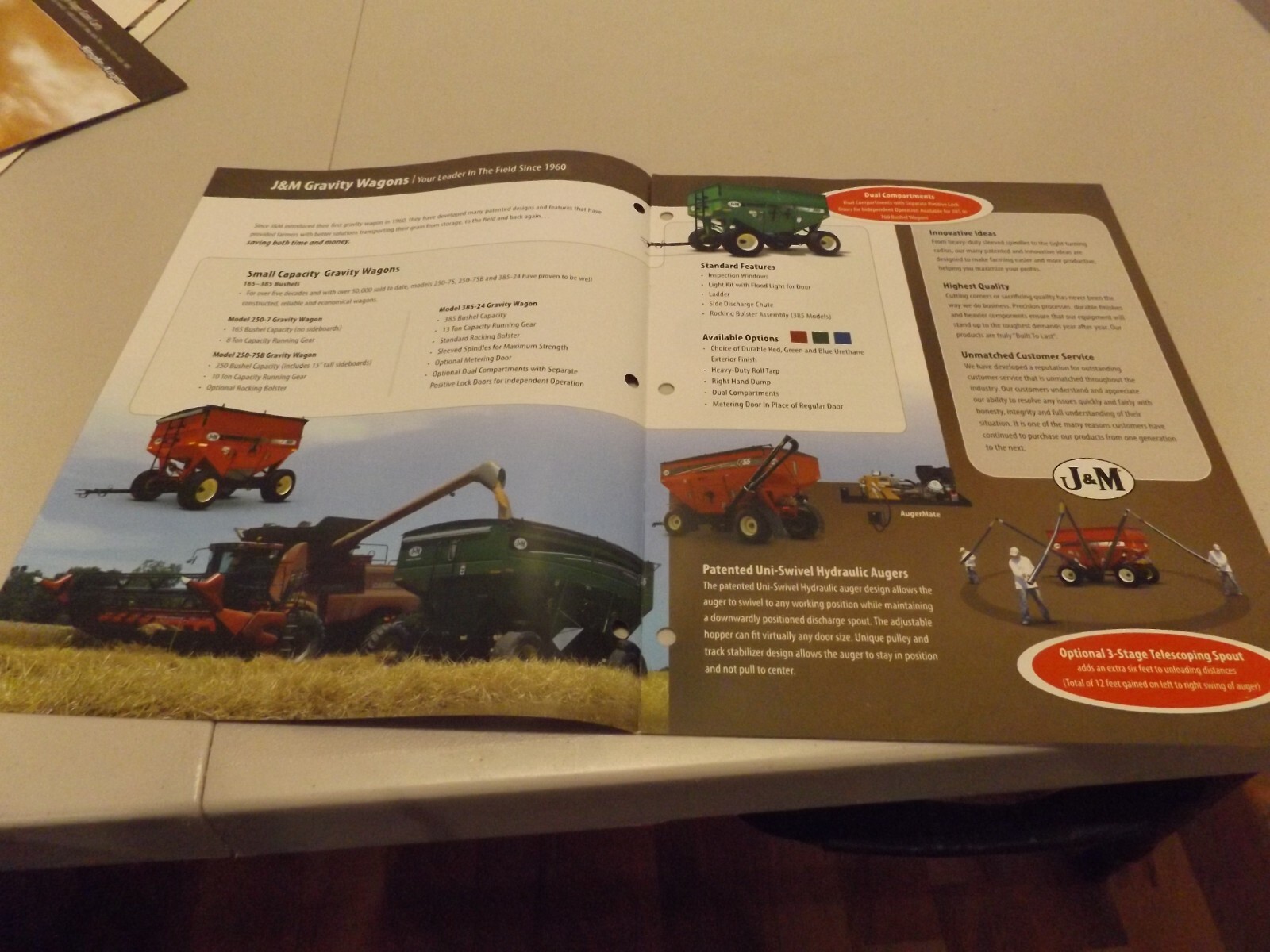 J & M PREMIUM GRAVITY WAGONS, LIT # Rev. 10-16 2016