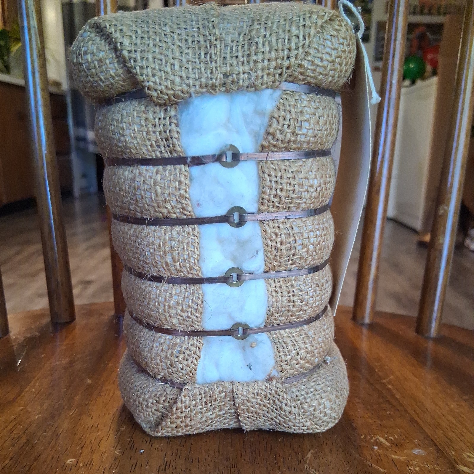 Vintage Cotton Bale Souvenir From Oklahoma – Miniature