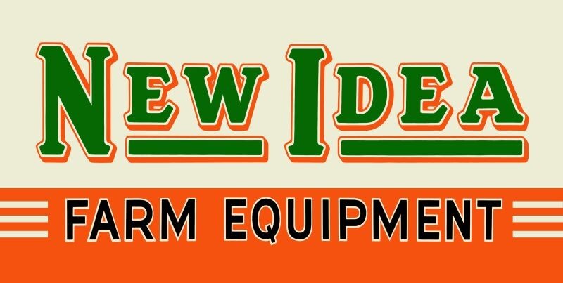 NEW IDEA Farm Equipment NEW Sign 18×36&Prime; USA STEEL XL Size