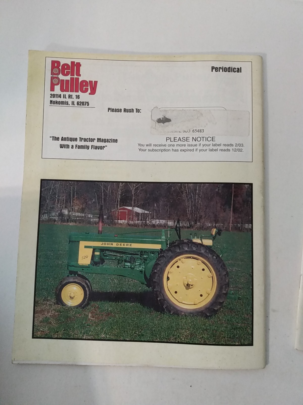 3 Belt Pulley magazines Antique Tractors 2002-2003 farm history