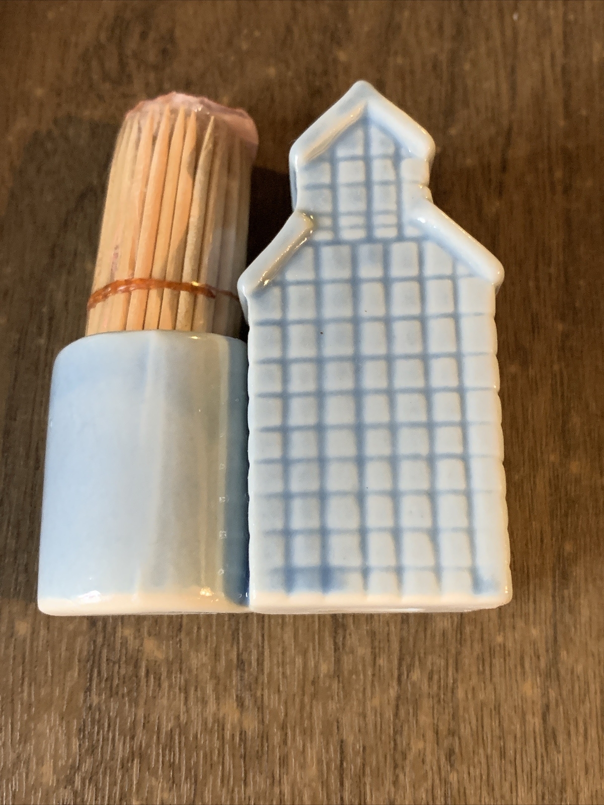 Vtg Farmers Co- Op Exchange – Rockford, Iowa – Toothpick Holder – Made In Japan