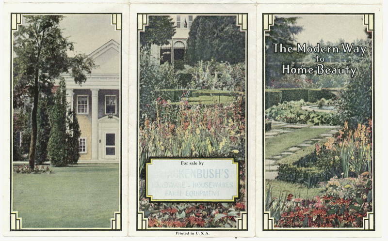 vintage folder VIGORO Fertilizer Lawn Garden Care Quackenbush Hardware Eugene OR