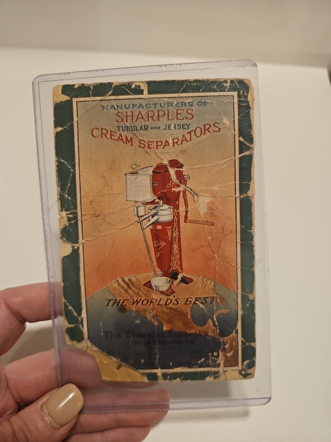Sharples cream separator co west chester pa needle book