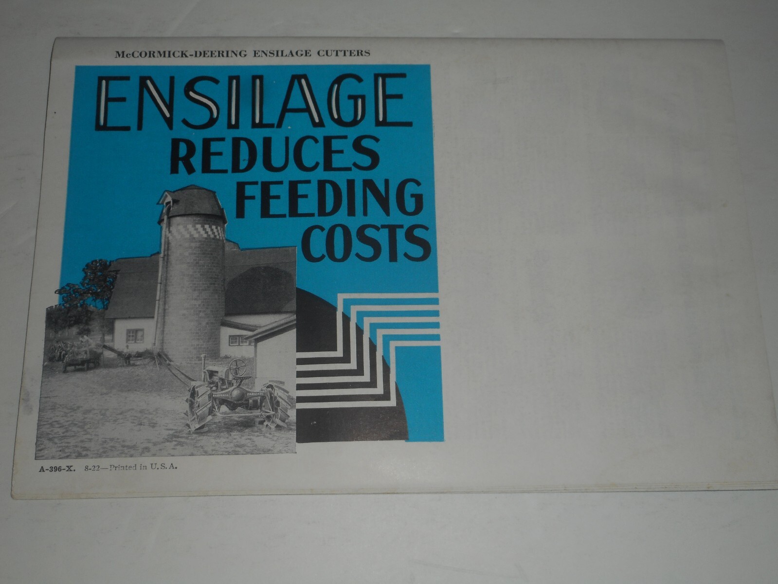 IH MCCORMICK DEERING Ensilage Cutters 1934 Salesman Brochure Type A G F No. 12A