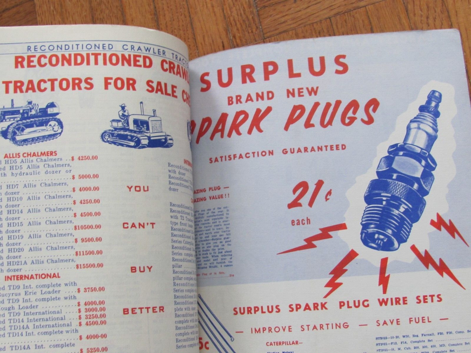 1963 SURPLUS TRACTOR PARTS CO FARGO ND SALES CATALOG FARM