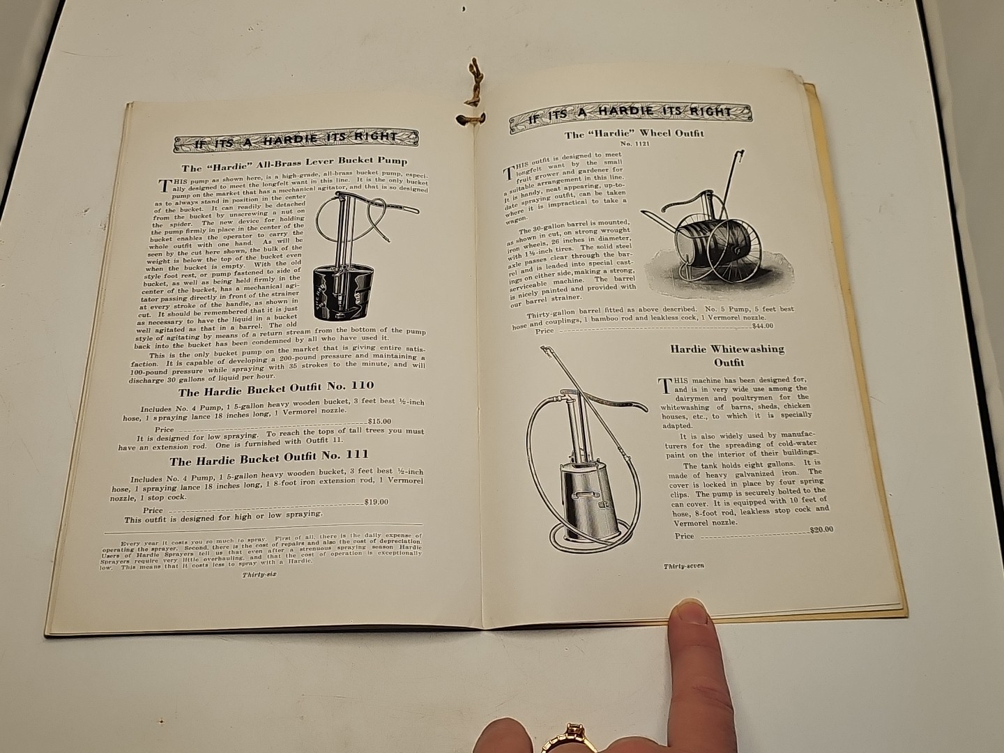 vintage hit miss hardie sprayer tractor avery catalog brochure 1920&rsquo;s