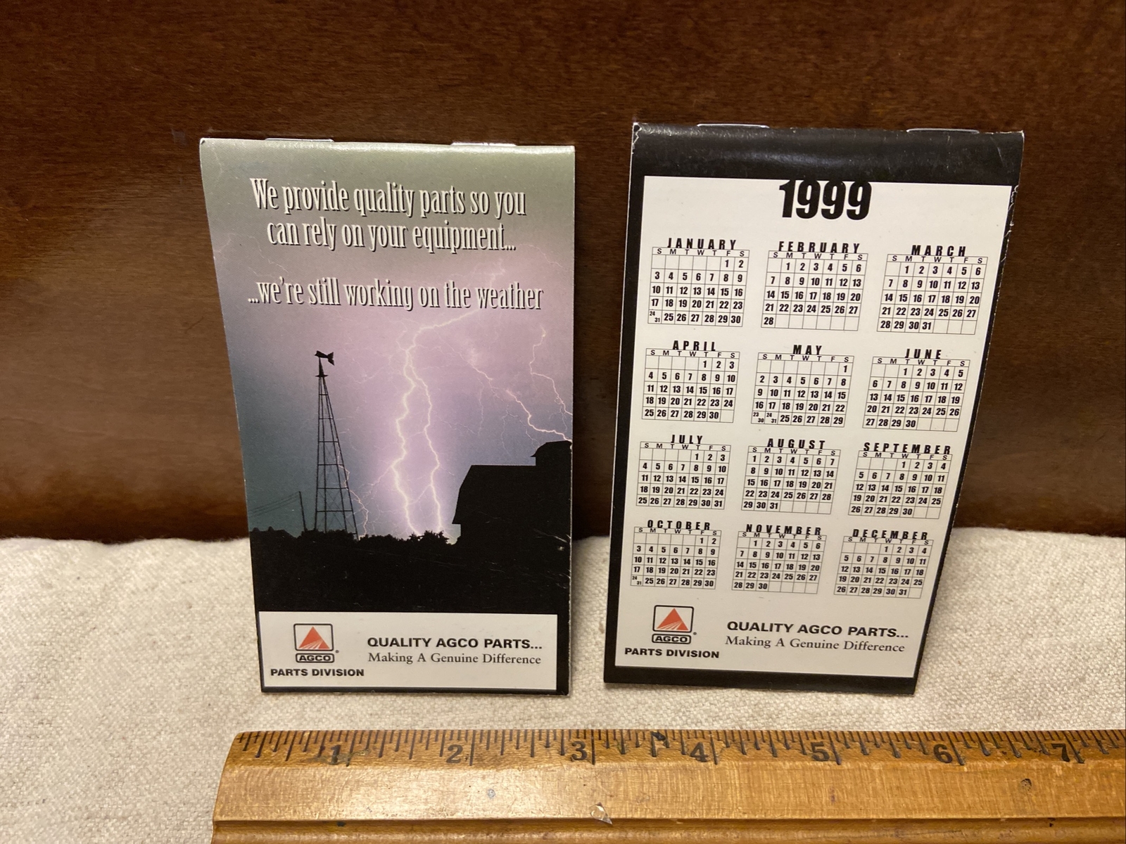 Lot Of 4 Vintage 1999 “Agco Parts Division” Unused Note Pads-Farm Agriculture
