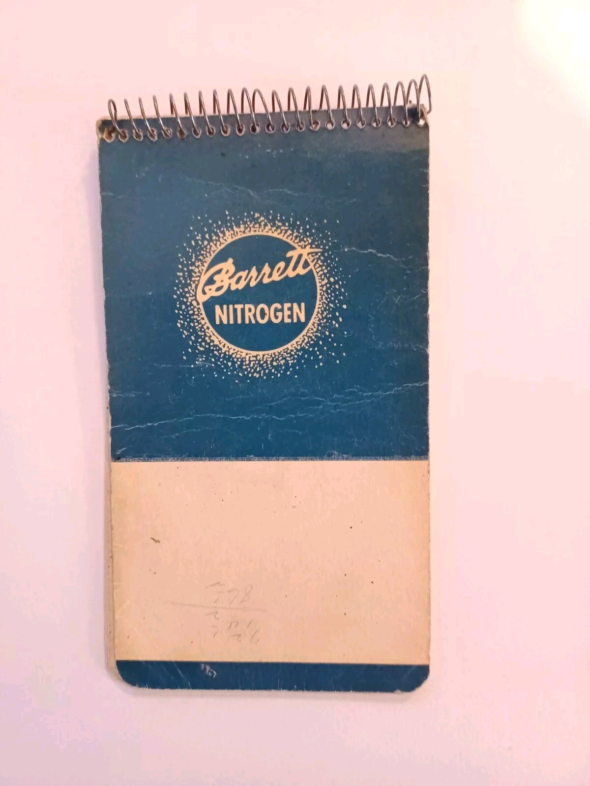 Lot Of 2, 1941 Barrett Nitrogen Blue Notebooks Arcadian Memo Calender Graphic